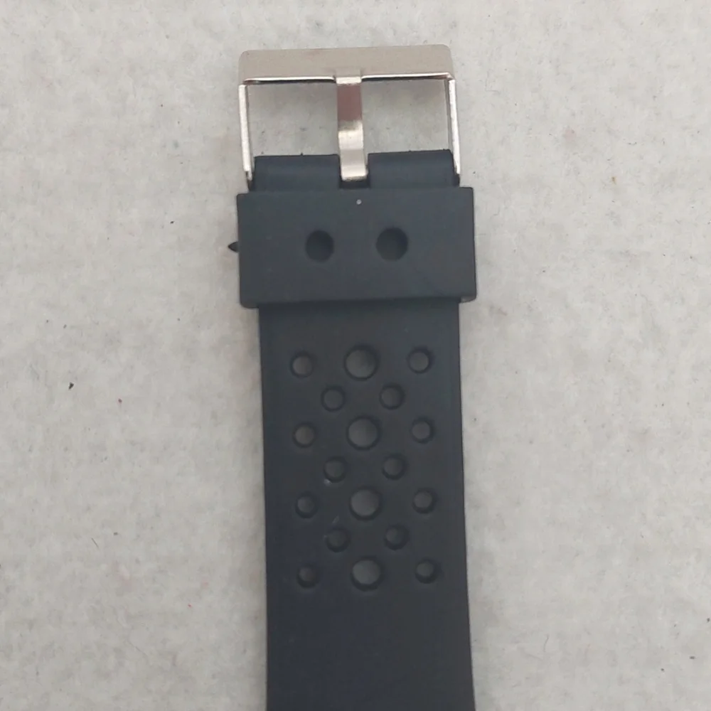 HANIG & CO. Chrome Digital Black and Silver Watch NIB